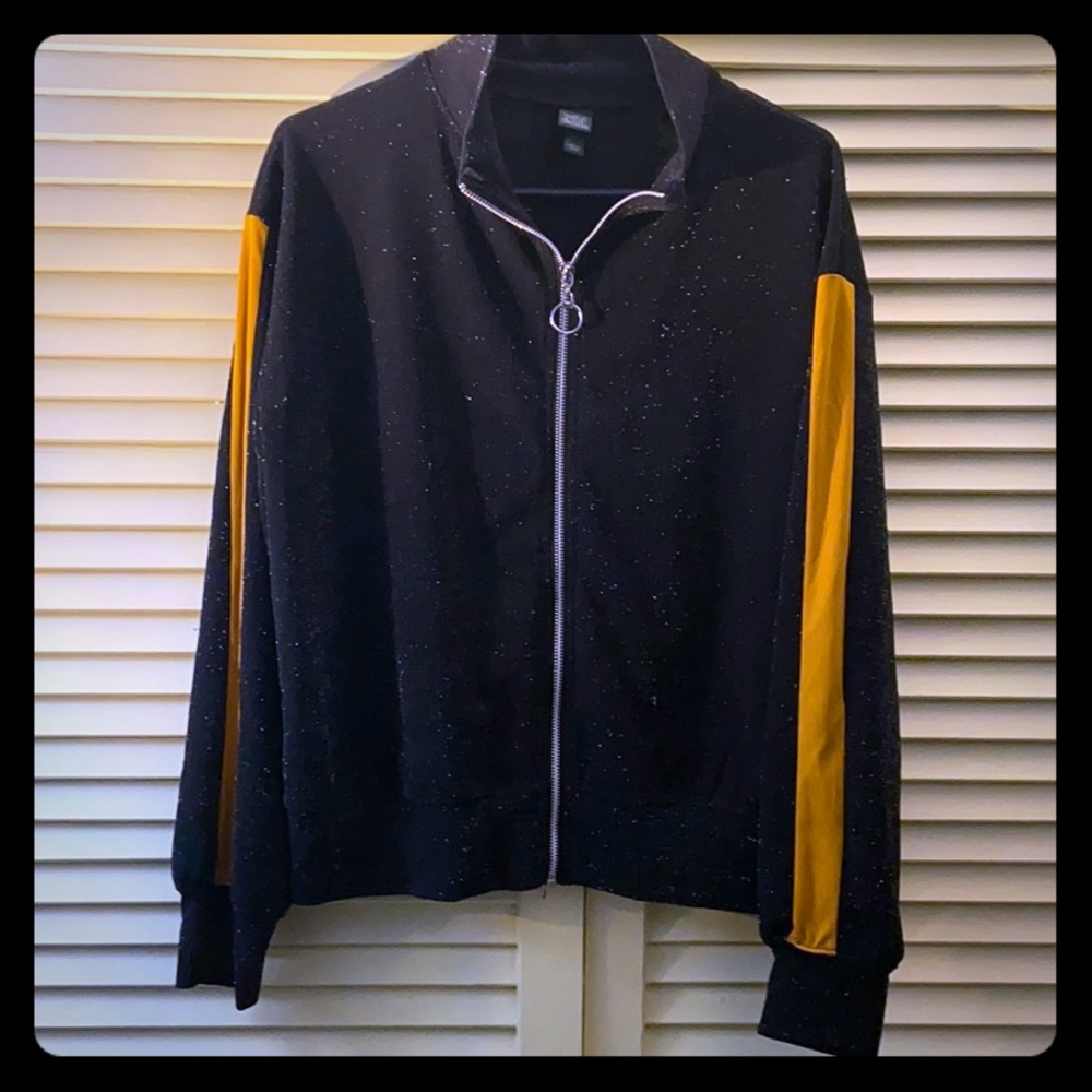Black glitter jacket